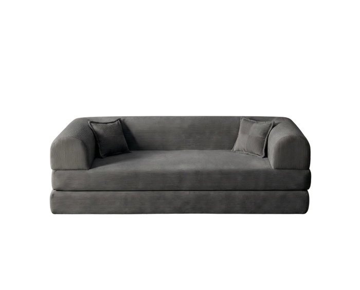 Atelier Del Sofa Legom Eco - Sofá-Cama de 3 Plazas Antracita